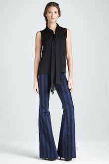 Alice + Olivia Striped High-waist Pants - Lyst