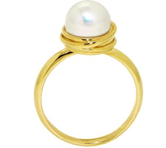 Arosha Luigi Taglia Golden Nest 14k Yellow Gold Pearl Engagement Ring - Lyst