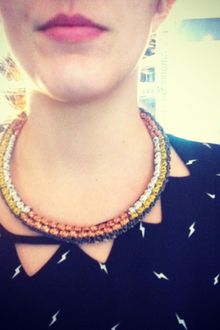 Bex Rox Gina Necklace Bronze - Lyst
