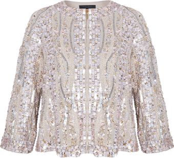 Elie Saab Bomber Beaded Jacket - Lyst