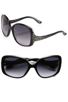 Jimmy Choo Oversized Zeta Plastic Sunglasses - Lyst