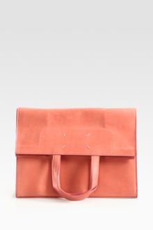 Maison Martin Margiela Foldover Leather Tote - Lyst
