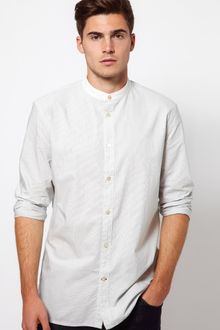 Paul Smith Shirt with Grandad Collar - Lyst