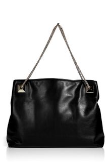 Valentino Black Leather Shoulder Bag - Lyst
