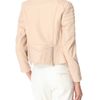 3.1 Phillip Lim Quilted Leather Jacket in Pink (nude) - Lyst