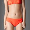 Burberry Gathered Bandeau Bikini in Orange (orange red) - Lyst