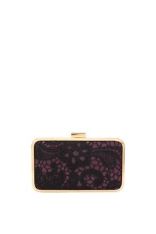 Oasis Lace Hard Case Clutch - Lyst