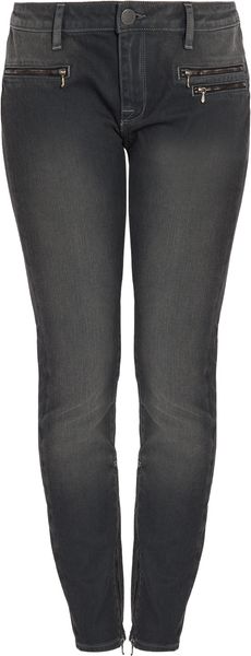 Victoria Beckham Zip Front Skinny Jeans - Lyst