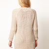 Asos Collection Asos Textured Stitch Jumper Dress in Beige (cream) - Lyst