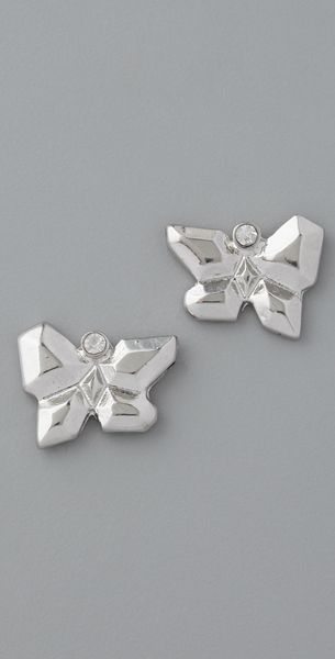 Belle Noel Butterfly Stud Earrings - Lyst