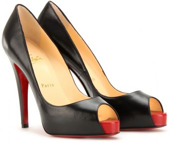 Christian Louboutin Very Prive 120 Peep Toe Pumps - Lyst