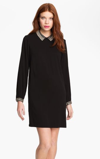 French Connection Anniversary Embellished Collar Shift Dress - Lyst