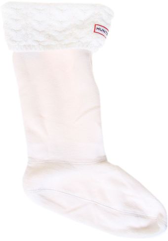 Hunter Chunky Cable Cuff Wellington Socks - Lyst