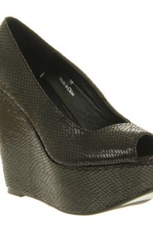 Office Witch Craft Wedge Black Snake Pu - Lyst