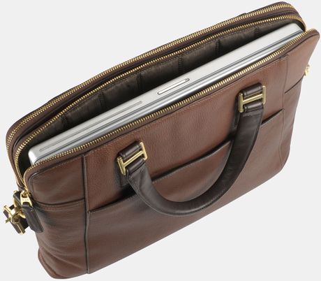 Tumi Beacon Hill Branch Slim Laptop Briefcase in Brown for Men | Lyst