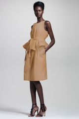 Chloé Cotton Peplum Dress