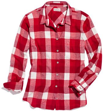 Madewell Checked Flannel Boyshirt - Lyst