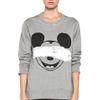 Neil Barrett Mickey Print Sweatshirt in Smoke Melange Black in Gray (smoke melange &amp; black) - Lyst