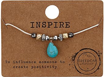 Topshop Inspire Charm Bracelet - Lyst