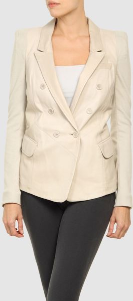 Yigal Azrouel Leather Outerwear - Lyst