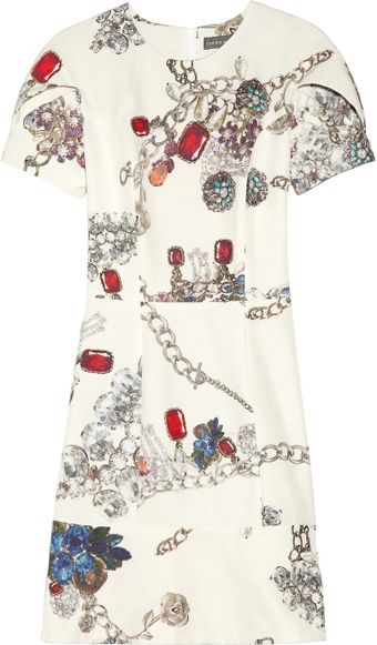 Camilla & Marc Jewelry print Cotton and Silk blend Dress - Lyst