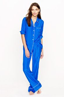 J.Crew Collection Silk Pajama Shirt - Lyst