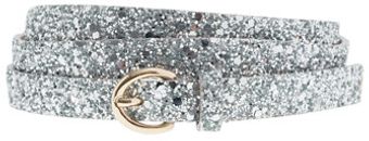 J.Crew Glitter Roundbuckle Skinny Belt - Lyst