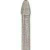Oscar De La Renta Silver Tone Chain Tassel Clip Earrings in Silver - Lyst
