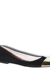 Vince Camuto Metallic Dipped Toe Flats