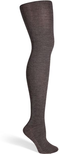Fogal Taupe Woolsilkcashmere Nepal Tights - Lyst