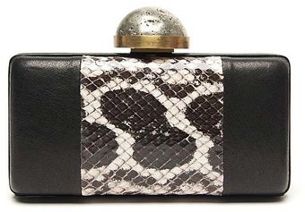 Kelly Wearstler Snakeskin Panel Clutch - Lyst