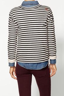 Marc By Marc Jacobs Ben Striped Terry Sweatshirt - Lyst