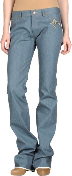 Alexis Mabille Denim Trousers - Lyst