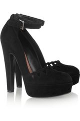Alaïa Cutout Suede Pumps