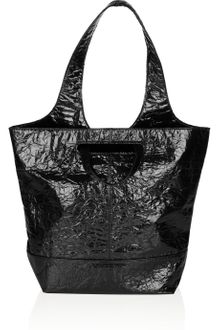 Alexander Wang Alpha Crinkled Laminated Leather Shopper - Lyst