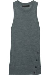 Alexander Wang Fine-Knit Wool Tank
