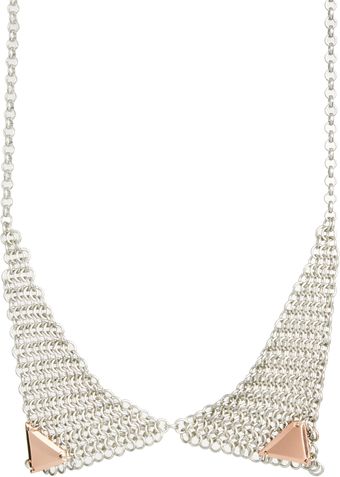 Asos Mesh Chain Tip Necklace - Lyst