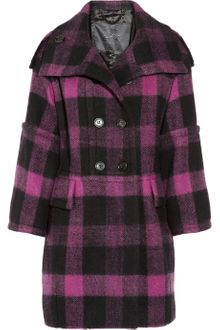 Burberry Prorsum Plaid Wool Coat - Lyst