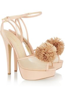 Charlotte Olympia Pomeline Crepe De Chine Sandals - Lyst