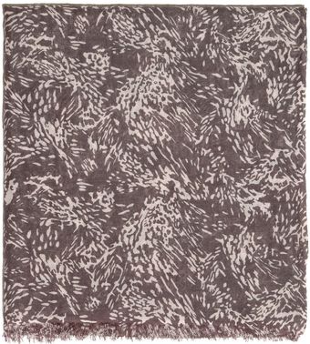 Crumpet Printed Cashmere and Silkblend Scarf - Lyst