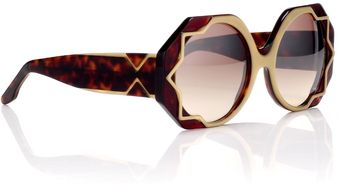 Cutler & Gross Gold Oversized Tortoise Shell Sunglasses - Lyst