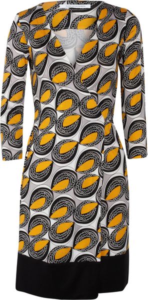Diane Von Furstenberg Naoki Printed Silkjersey Wrap Dress - Lyst