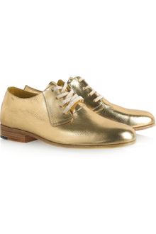 Esquivel Derby Metallic Leather Brogues - Lyst