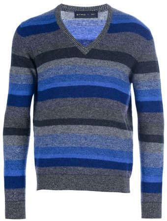 Etro Striped Sweater - Lyst