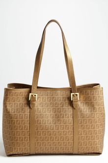 Fendi Forever Coated Logo Jacquard Shopper - Lyst