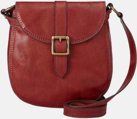 Fossil Crossbody Bag in Red (brick red) | Lyst