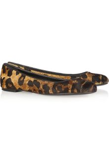 Giuseppe Zanotti Leopardprint Calf Hair Ballet Flats - Lyst