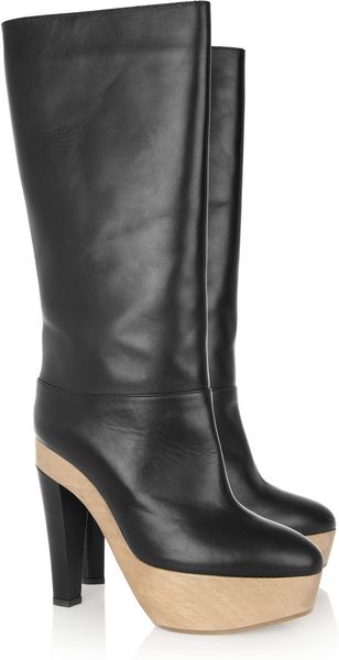 Marni Leather Knee Boots - Lyst