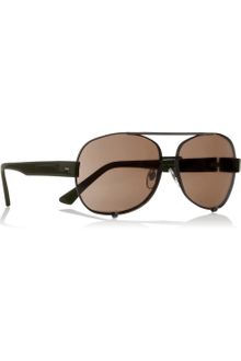 Marni Metal and Acetate Ovalframe Sunglasses - Lyst