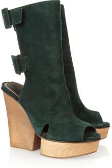 Marni Cutout Suede Ankle Boots - Lyst